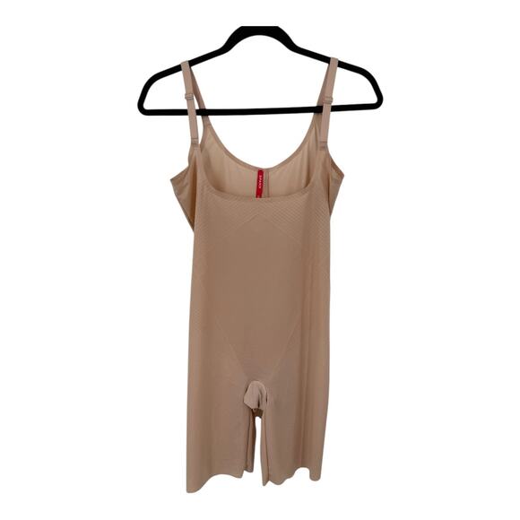 Spanx Bodysuit 10235R Thinstincts 2.0 open bust mid thigh size XL - Picture 2 of 8
